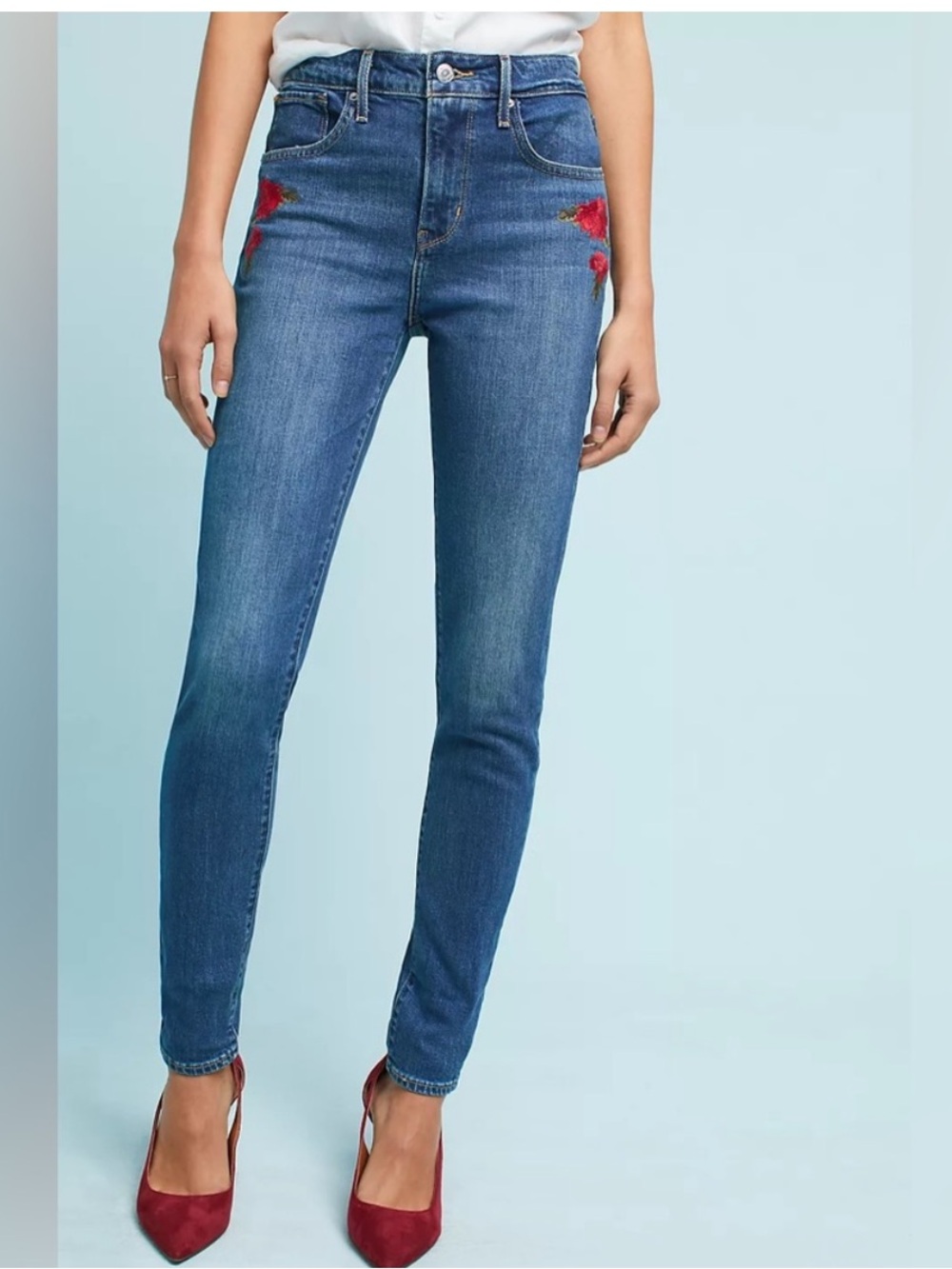 Levi's embroidered jeans